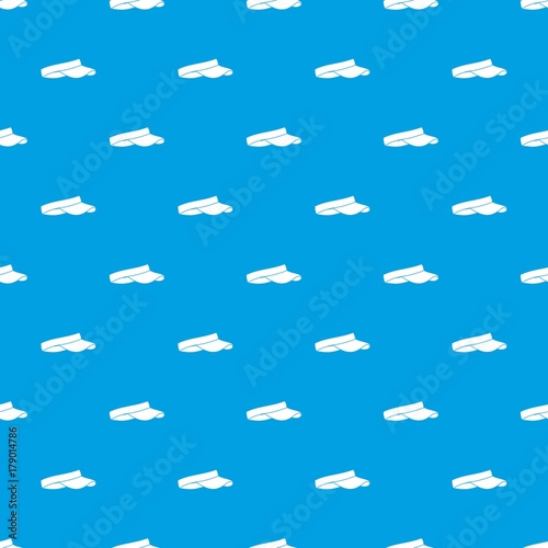 Golf visor pattern seamless blue