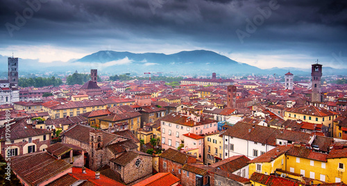View on Lucca, Italy
