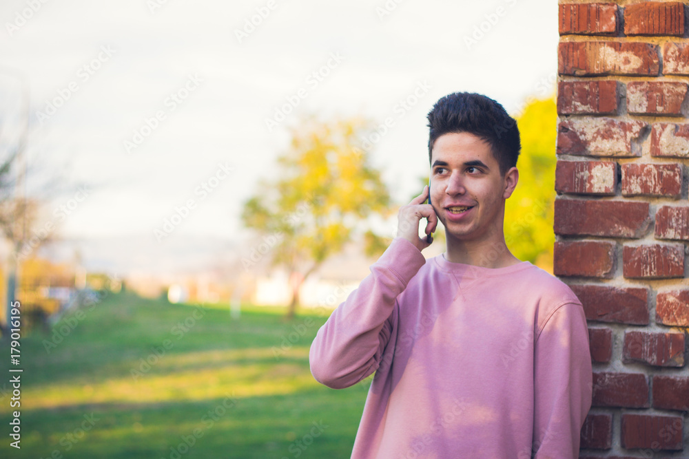 Fototapeta premium Man on the phone