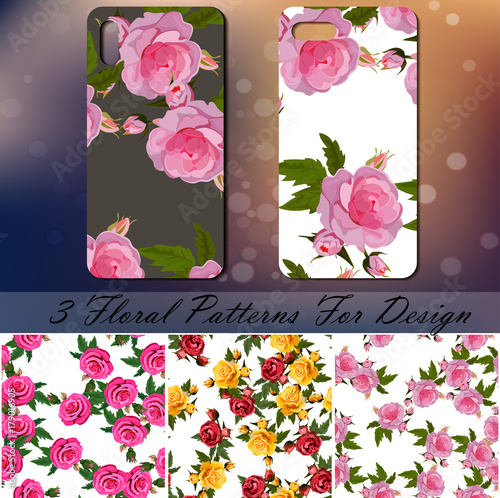 Phone cover with roses photo