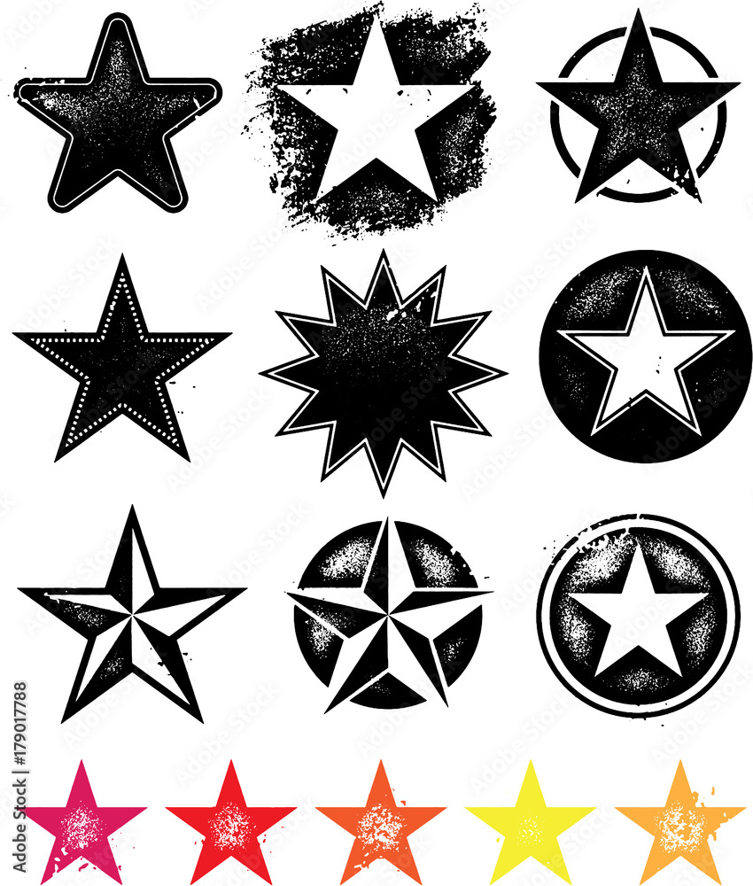 Vector Stars - obrazy, fototapety, plakaty 