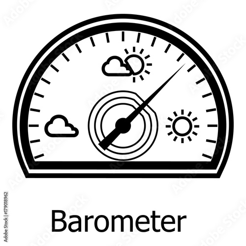 Barometer icon, simple style