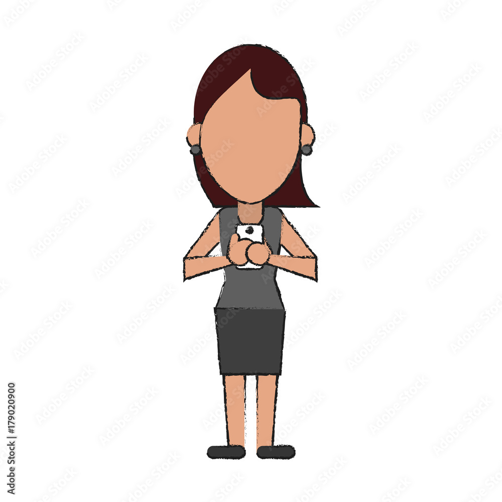 woman avatar using cellphone icon image vector illustration design woman avatar using cellphone icon image vector illustration design