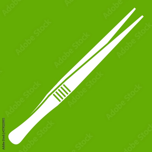 Tweezers icon green