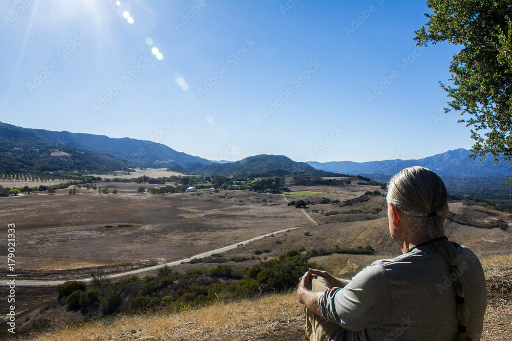 Meditation Overlooking a Valley