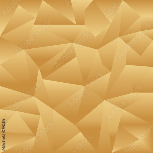 Fototapeta Naklejka Na Ścianę i Meble -  Abstract Vector. Golden polygonal background.