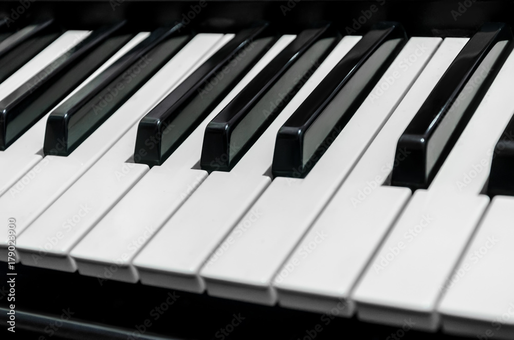 piano keys close-up on the whole frame piano keys close-up on the whole frame