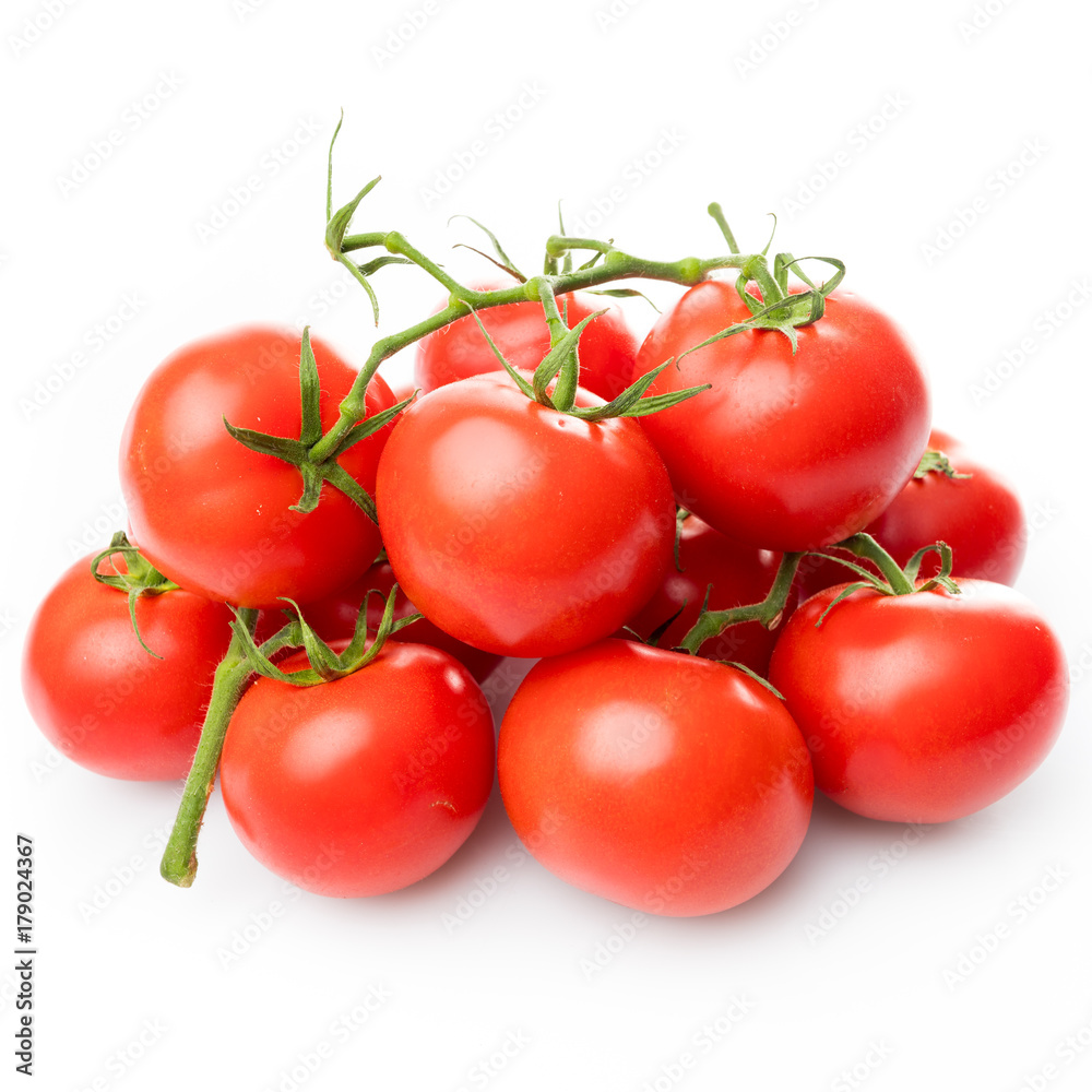 tomato isolated on white background. Bunch of fresh tomatoes tomato isolated on white background. Bunch of fresh tomatoes
