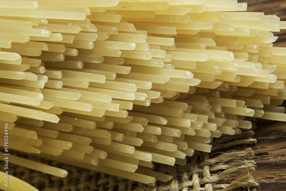 Close of yellow pasta Close of yellow pasta