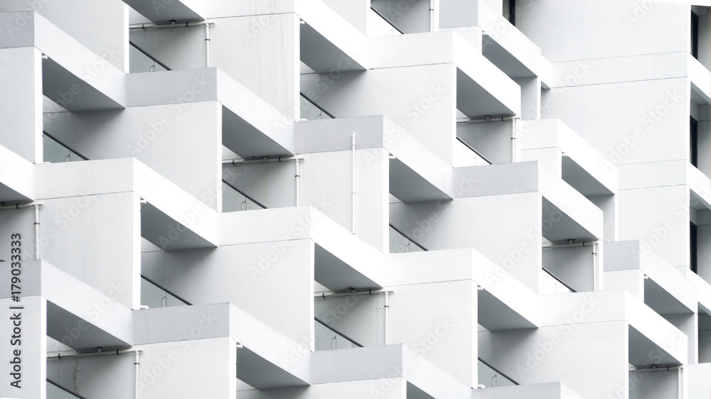 Fototapeta premium zewnętrzny biały betonowy wzór ściany budynku