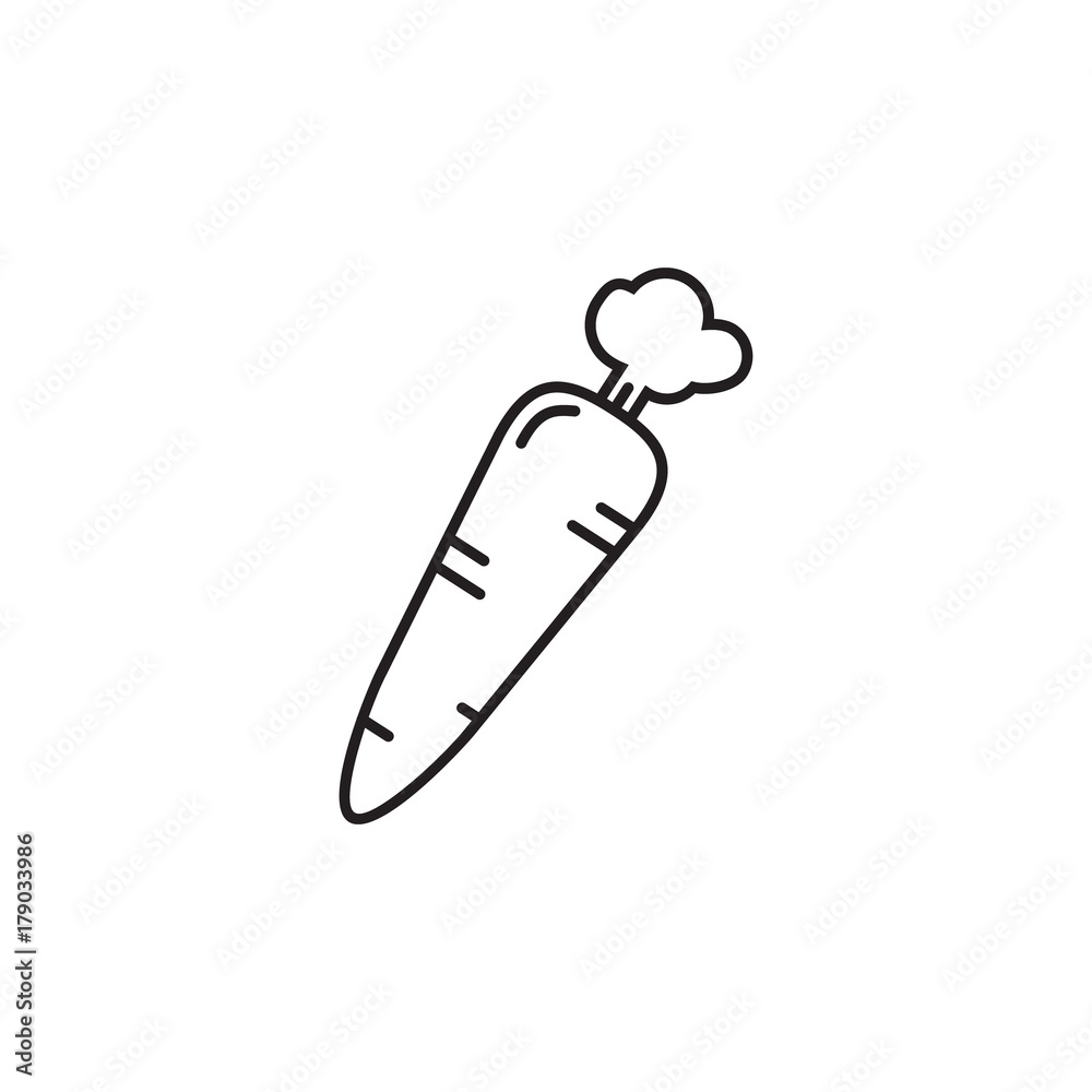 Vector Carrot icon. Farm vegetables element. Premium quality graphic design. Signs, outline symbols collection, simple thin line icon for websides, web design, mobile app, infographics Vector Carrot icon. Farm vegetables element. Premium quality graphic design. Signs, outline symbols collection, simple thin line icon for websides, web design, mobile app, infographics