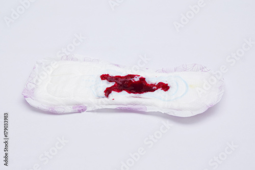 Menstrual Blood On Sanitary Pad