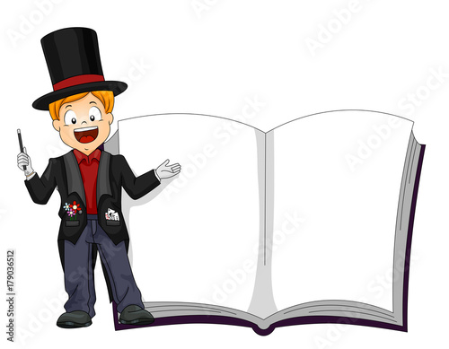 Boy Wizard Display Book