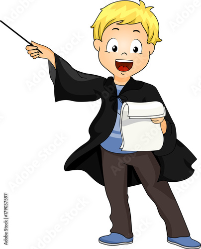 Kid Boy Wizard Costume Manu...