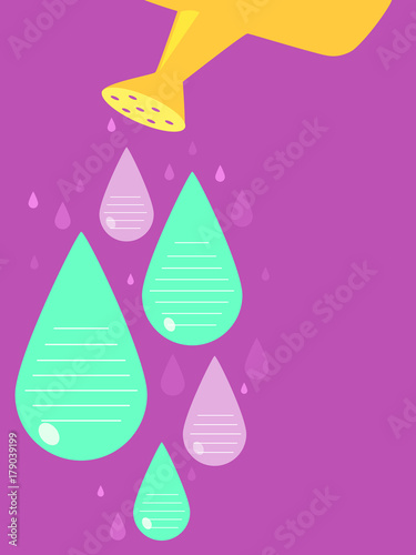 Watering Can Poster Backgro...