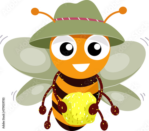 Bee Pollen Illustration