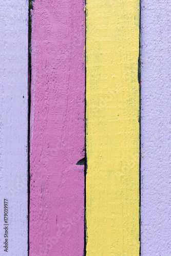Fence Paling Background Painted Multicolored
