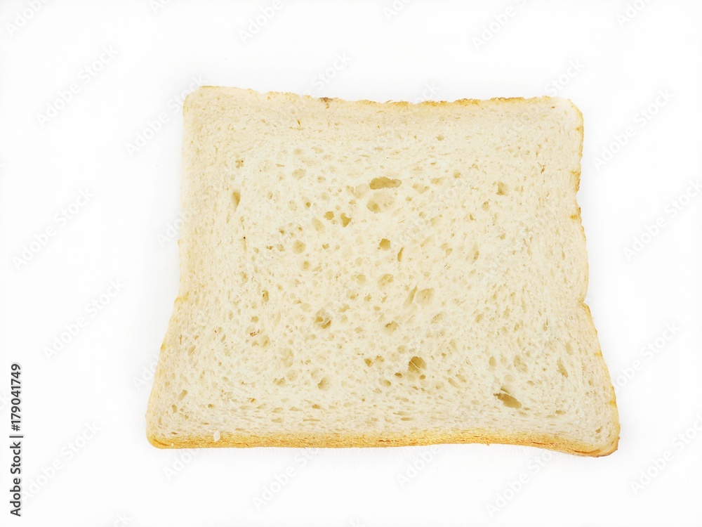 Bread slice isolated