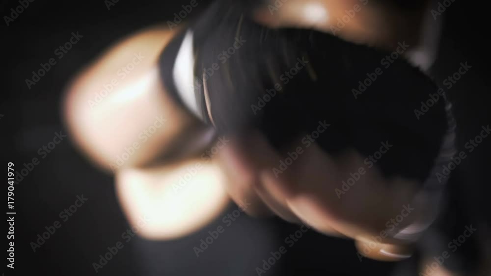 Professional boxer. Training Motivation. Slow motion. Professional boxer. Training Motivation. Slow motion.