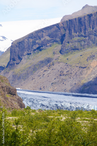 Morsarjokul  Glacier in summer,Iceland photo