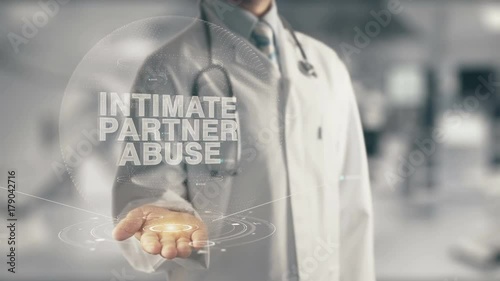 Doctor holding in hand Intimate Partner Abuse