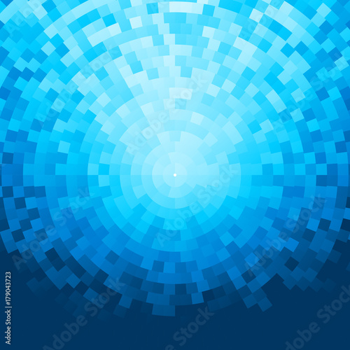 Abstract blue mosaic background © polygraphus