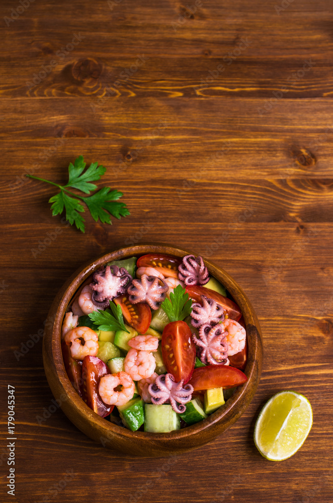 Salad with seafood Salad with seafood