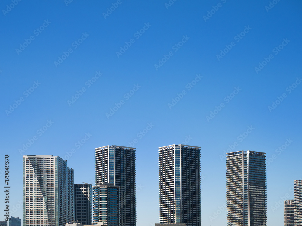 臨海部の高層マンション