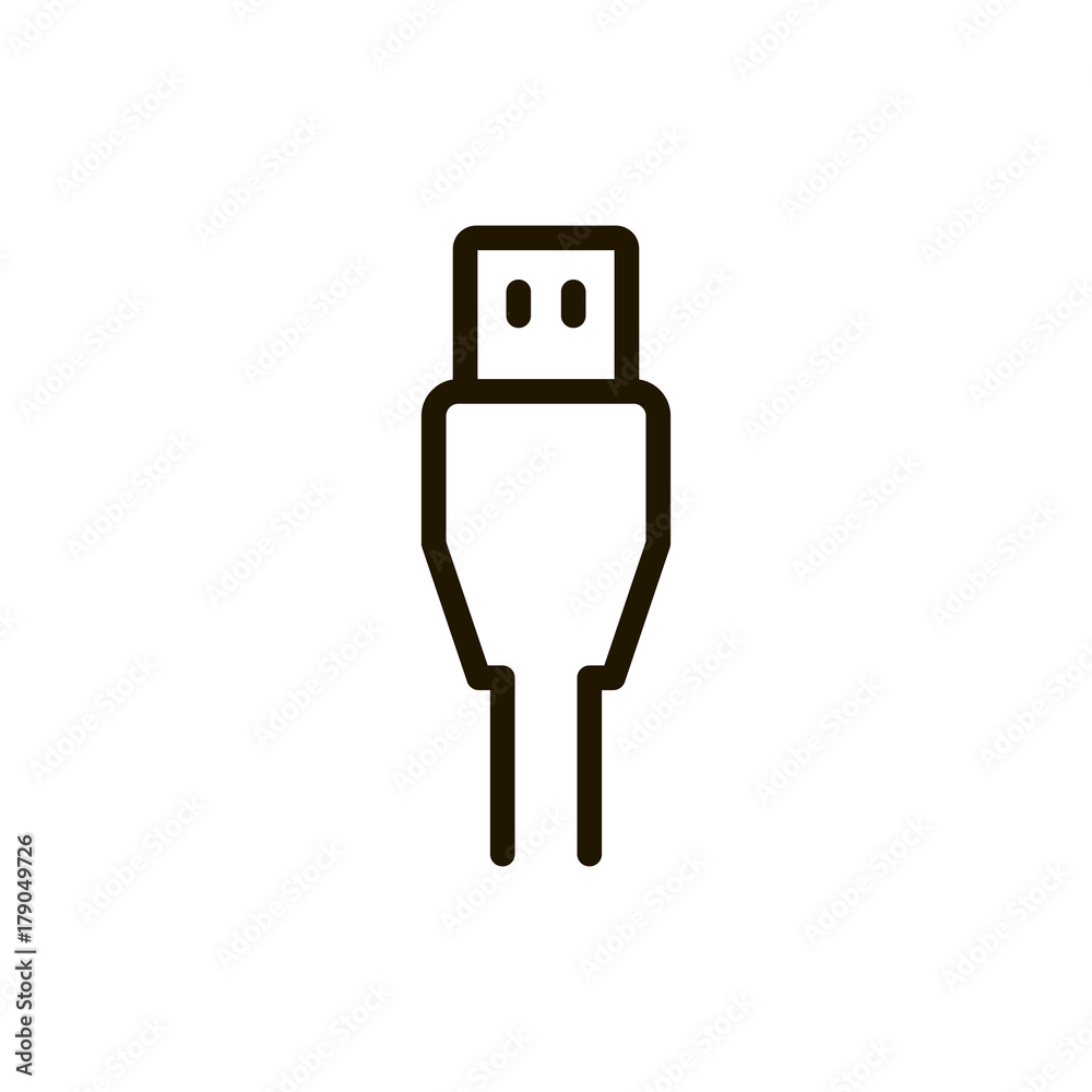 Usb line icon Usb line icon