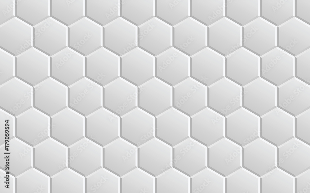 Naklejka premium gray_hexagons_with_angles
