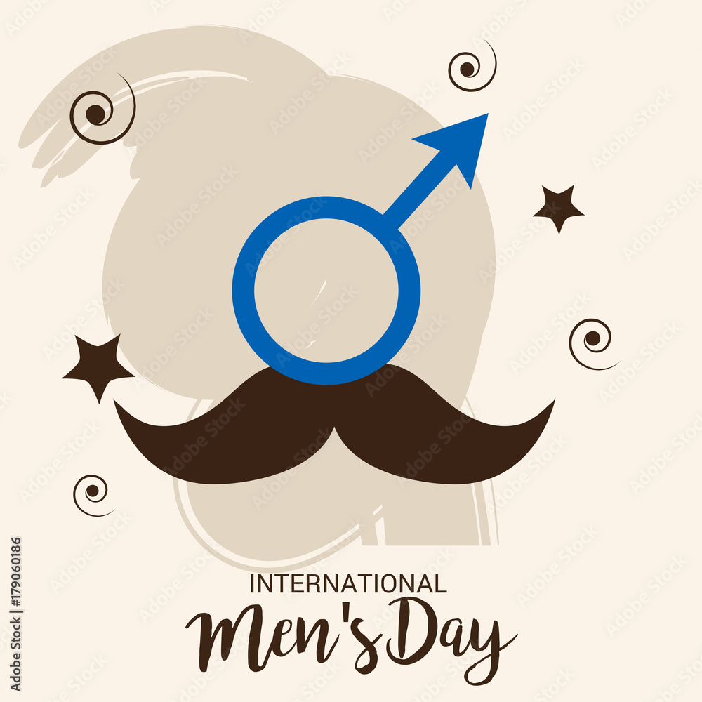 Fototapeta premium Interational Men's Day.