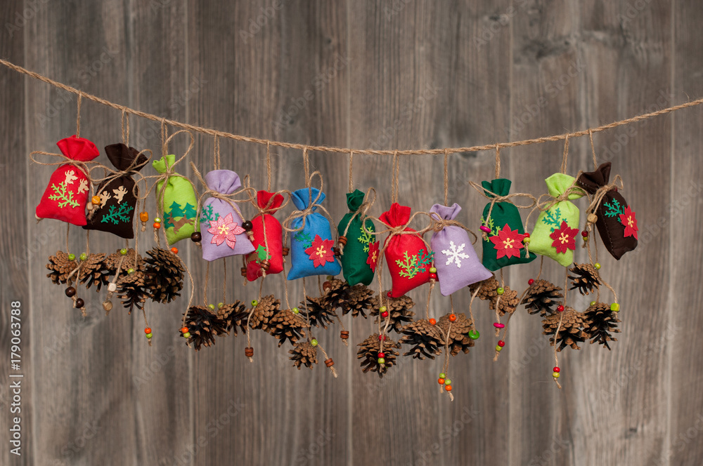 Fototapeta premium Handmade Cristmas decoration