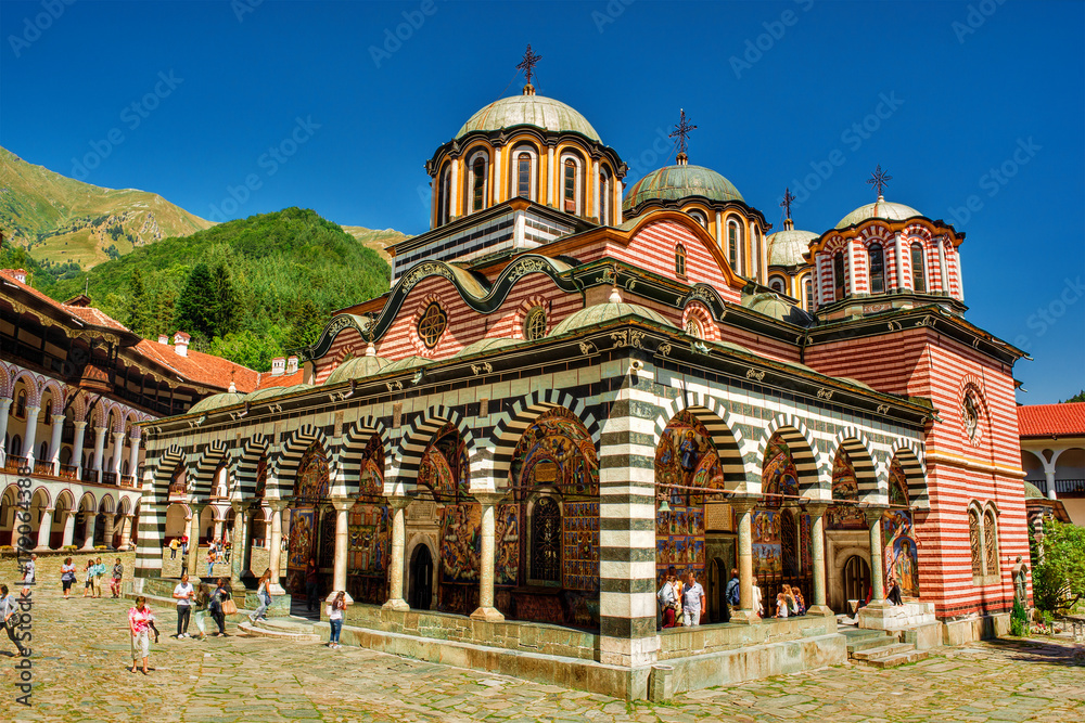 Rila Monastery, Bulgaria - obrazy, fototapety, plakaty 