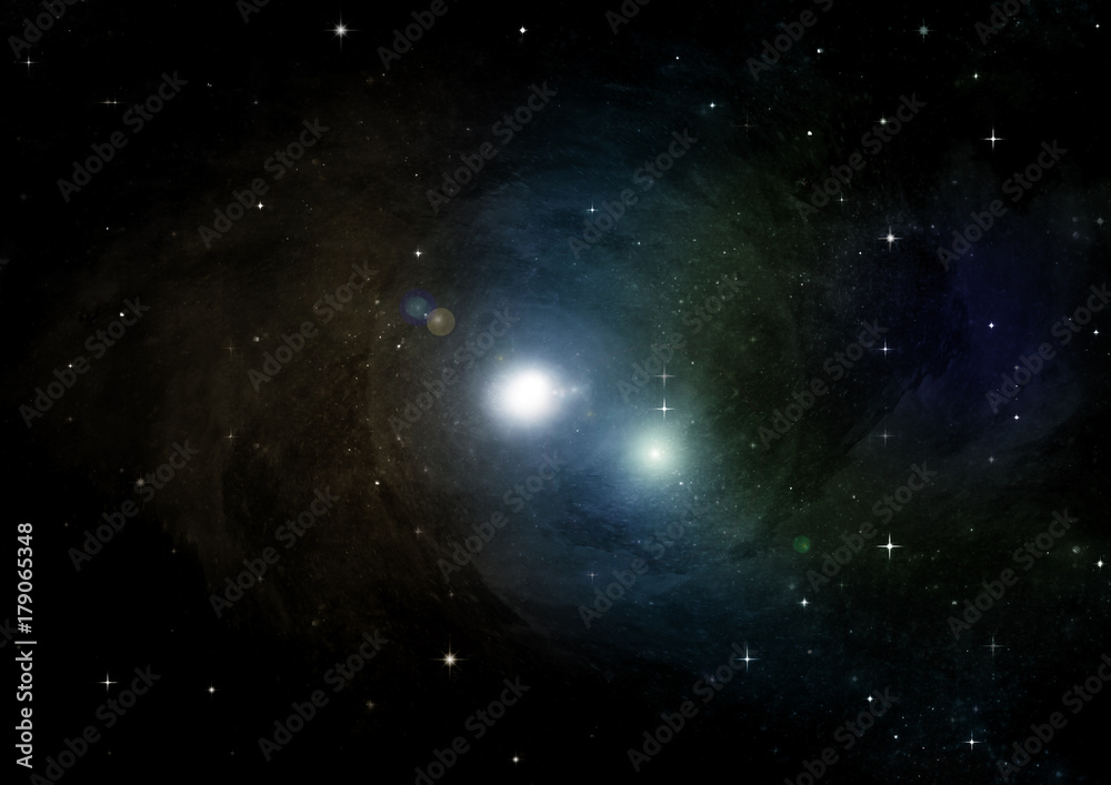 Fototapeta premium galaxy in a free space