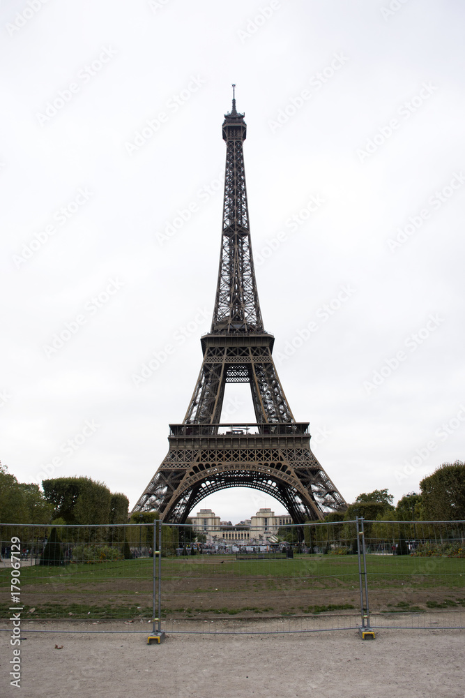 Eiffel Tower or Tour Eiffel  is a wrought iron lattice tower on the Champ de Mars in Paris, France