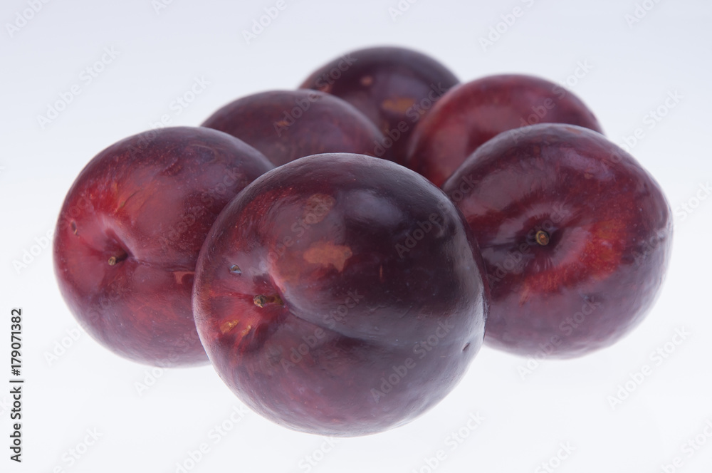 Plum or Sweet Ripe Plum fruit on a background.
