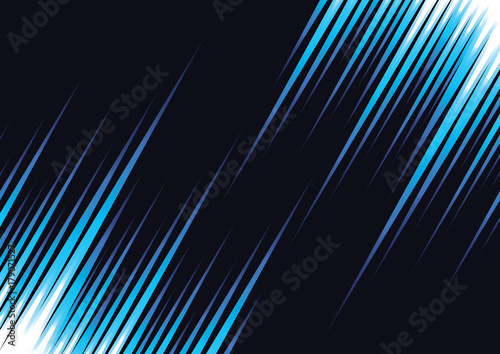 Speed lines on black background. Abstract lights horizontal motion. Stripes fire. Vector illustration for web design banner or print