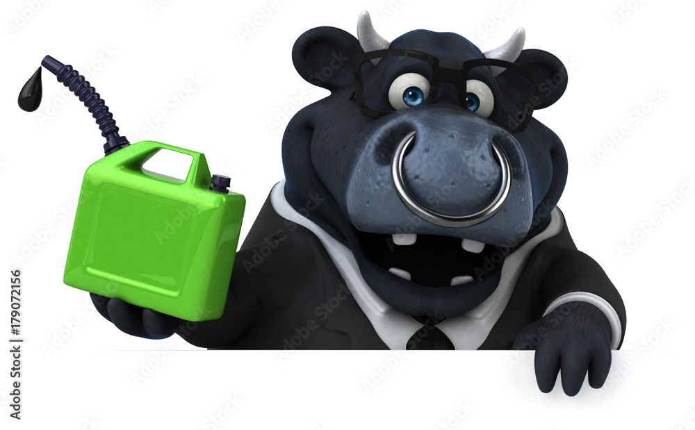 Black bull - 3D Illustration Black bull - 3D Illustration