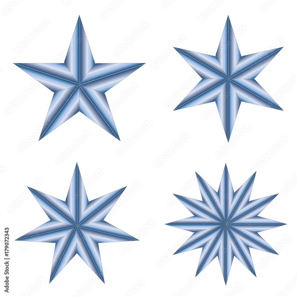 stars on white background vector eps 10