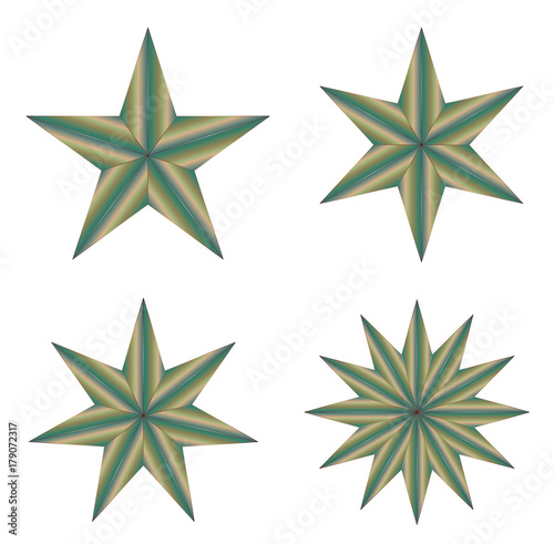 stars on white background vector eps 10