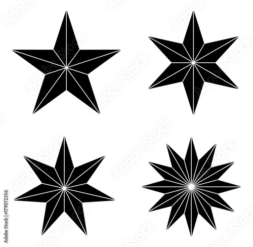 stars on white background vector eps 10