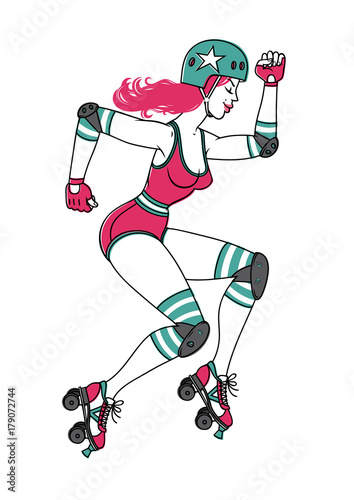 Roller/Roller derby girl.