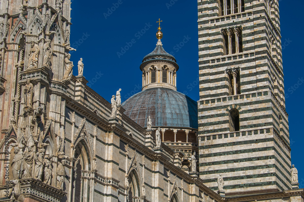 Campanile e cupola della cattedrale di Santa Maria Assunta a Siena