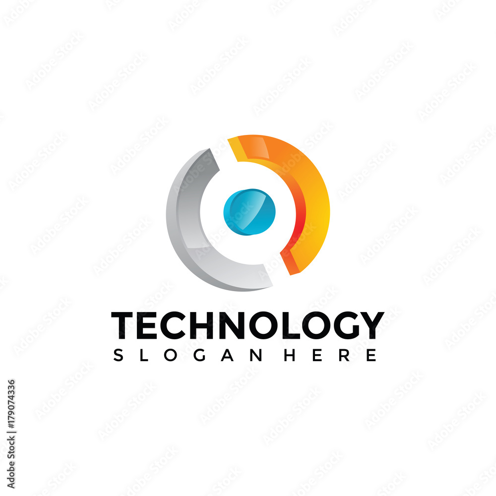 Technology Logo Template. Vector Illustrator EPS. 10