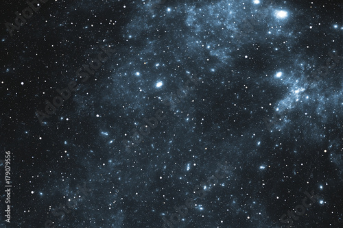 Fototapeta Naklejka Na Ścianę i Meble -  Night sky space background with nebula and stars