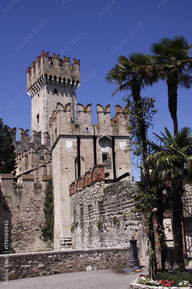 Castell Scaligero in Sirmione am Gardasee, Italien, Europa