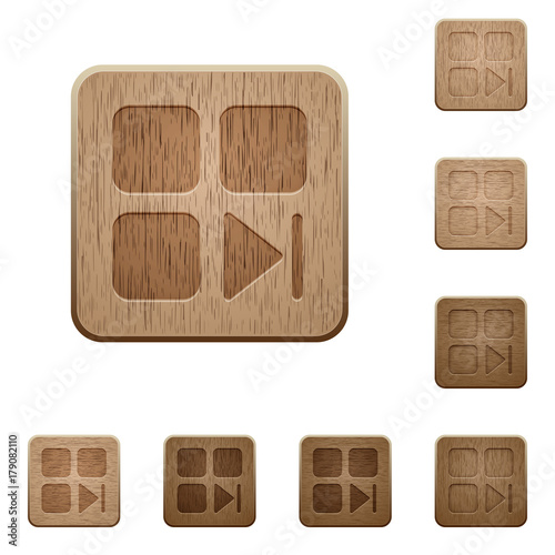 Component next wooden buttons