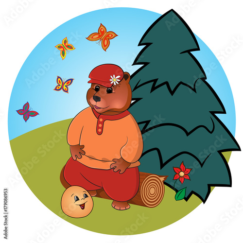 Russian folk tale about a kolobok