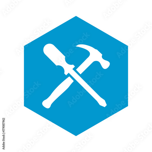 Logo artisan bleu