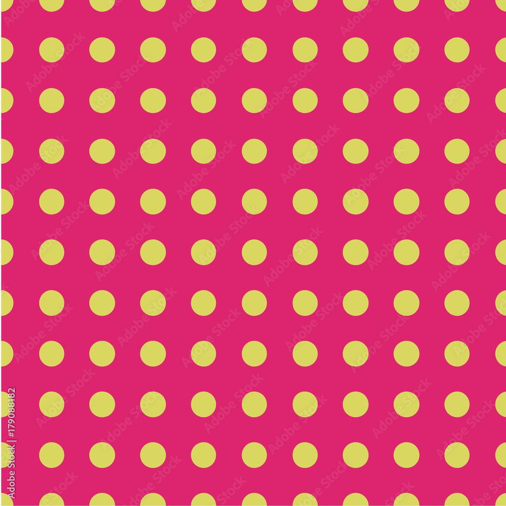 Polka dot seamless pattern. Dotted background with circles, dots, rounds Vector illustration